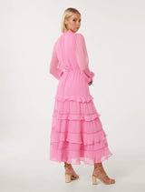 Joanna Ruffle Trimmed Midi Dress Forever New