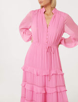 Joanna Ruffle Trimmed Midi Dress Forever New