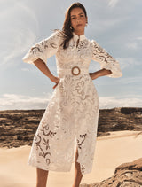Victoria Broderie Midi Dress Forever New