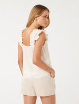 Breanna Babydoll Frill Top Forever New