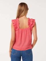 Breanna Babydoll Frill Top Forever New