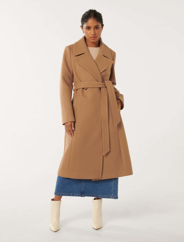 Polly Petite Wrap Coat Forever New