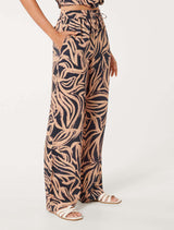 Livy Printed Linen Pants Forever New