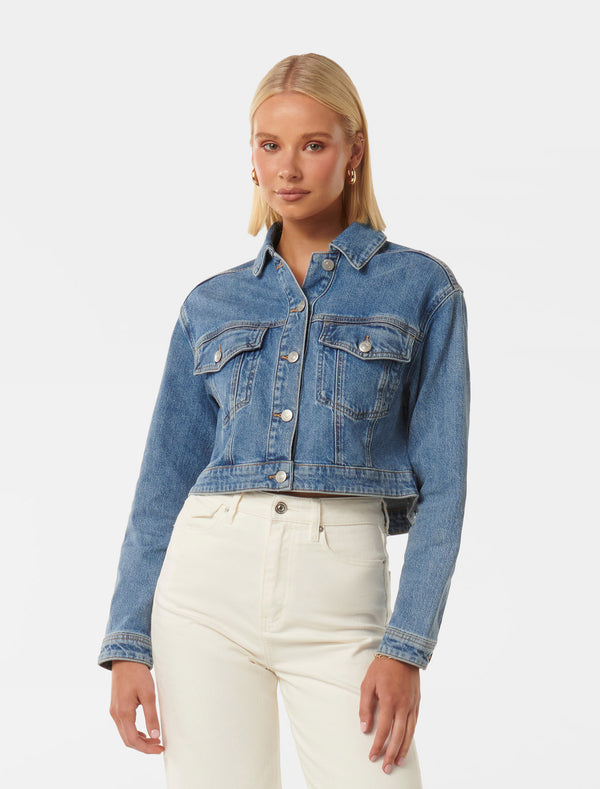 Keira Cropped Jacket Forever New
