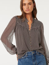 Romy Extended Yoke Blouse Forever New