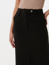 Uma Button Detail Skirt Forever New