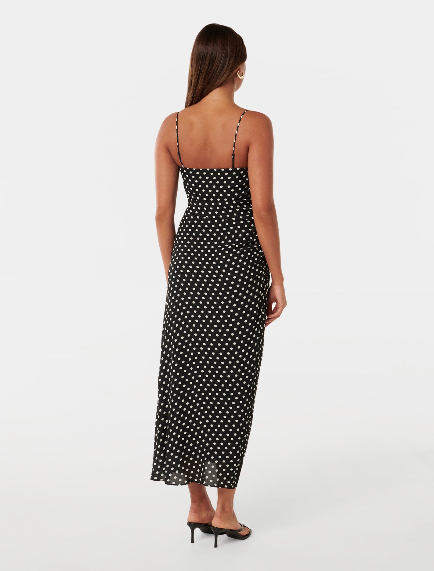 Maisy Ruched Side Midi Dress Forever New