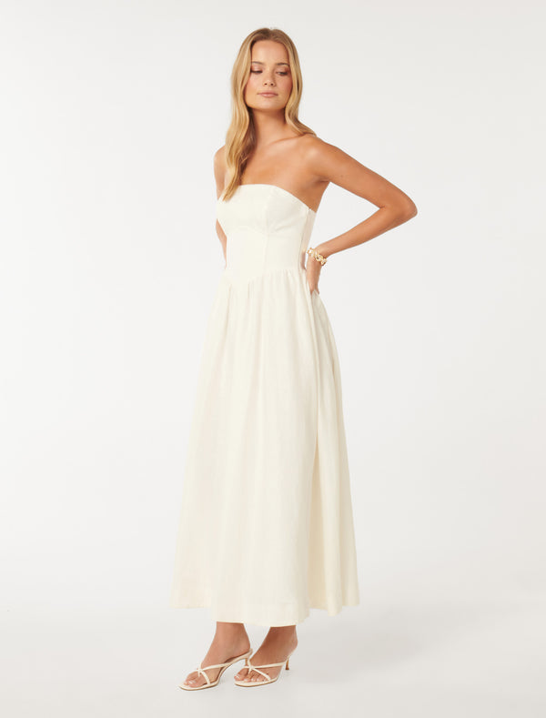 Nova Strapless Midi Dress Forever New