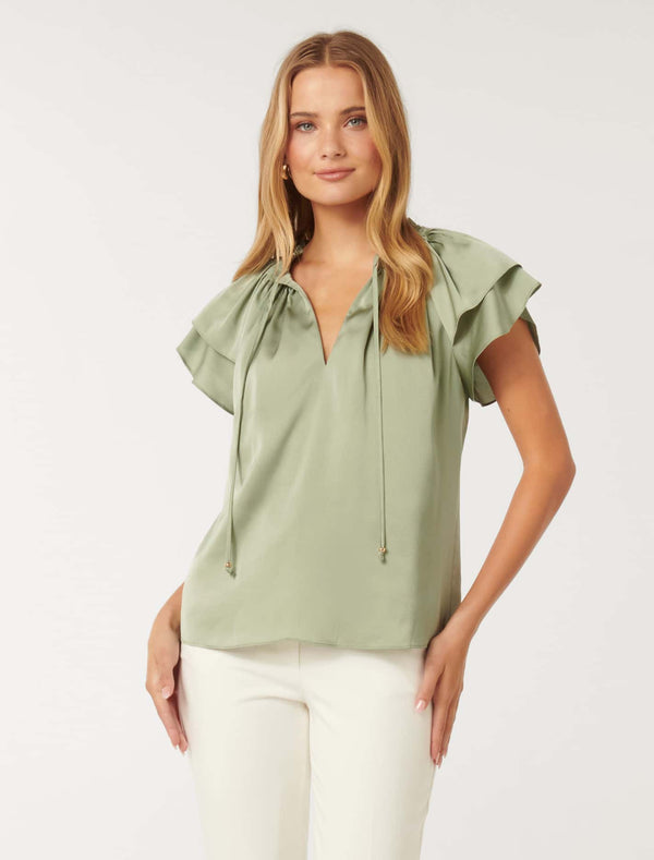 Marni Micropleat Blouse Forever New