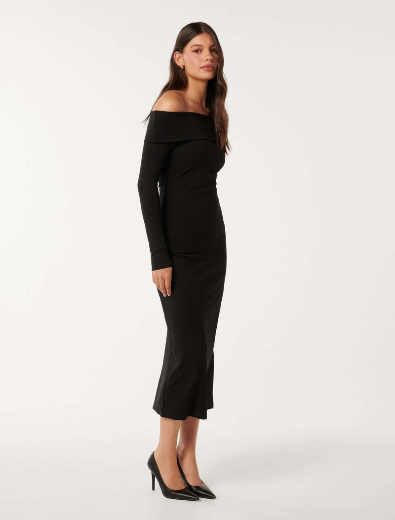 Louise Long Sleeve Midi Dress Forever New