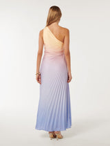 Paula Pleated One Shoulder Maxi Dress Forever New