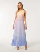 Paula Pleated One Shoulder Maxi Dress Forever New