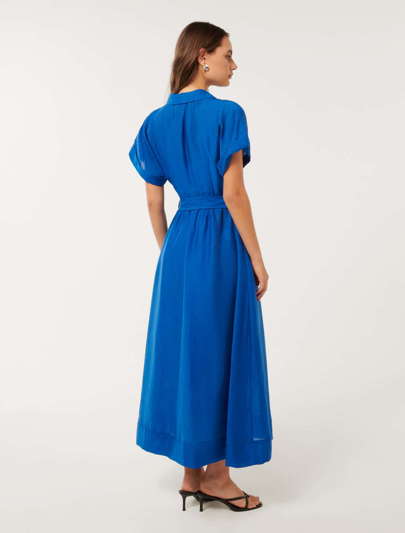 Judith Shirt Belt Midi Dress Forever New