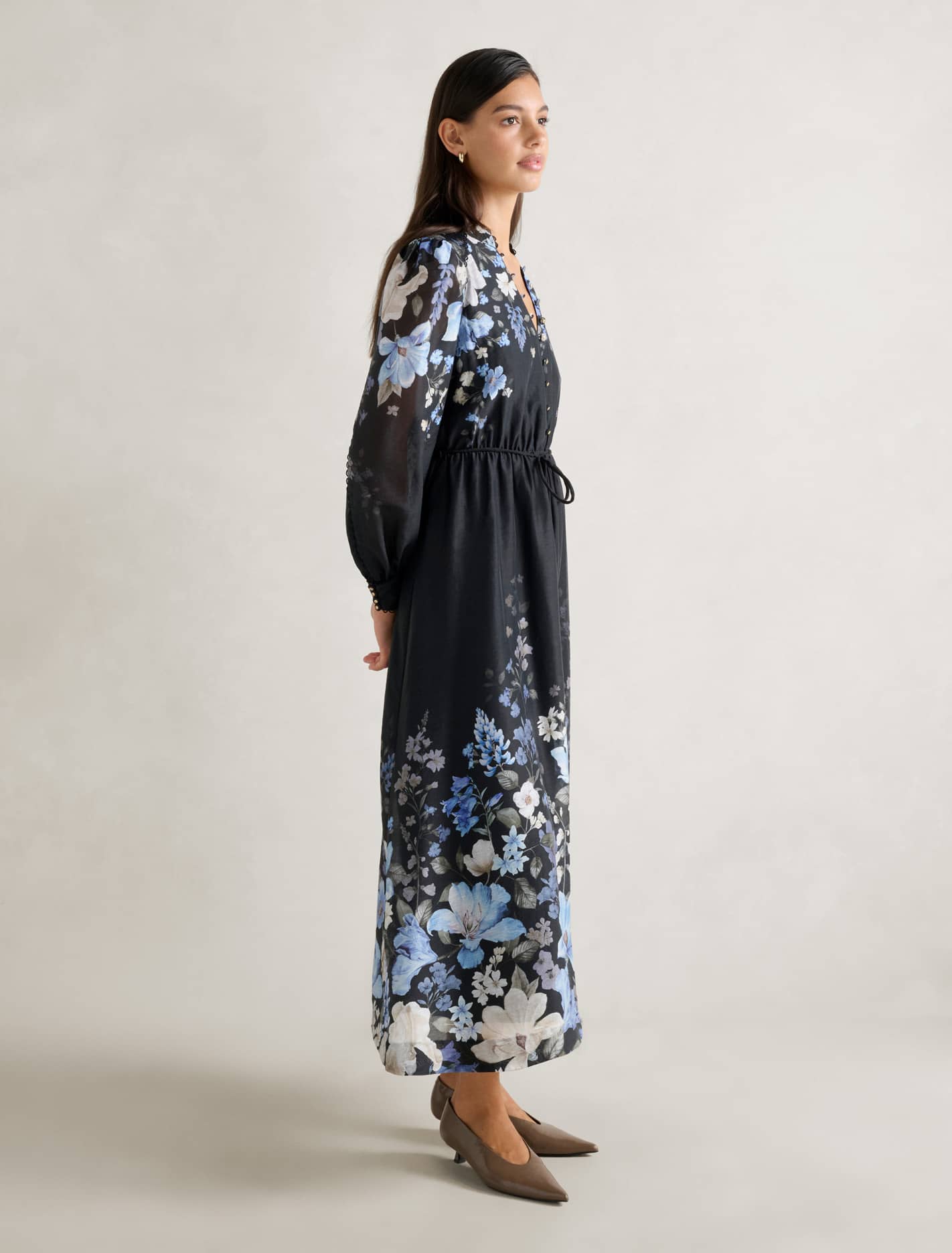 Peyton Trim Detail Midi Dress Forever New