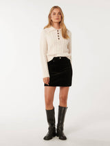 Darla Cord Mini Skirt Forever New