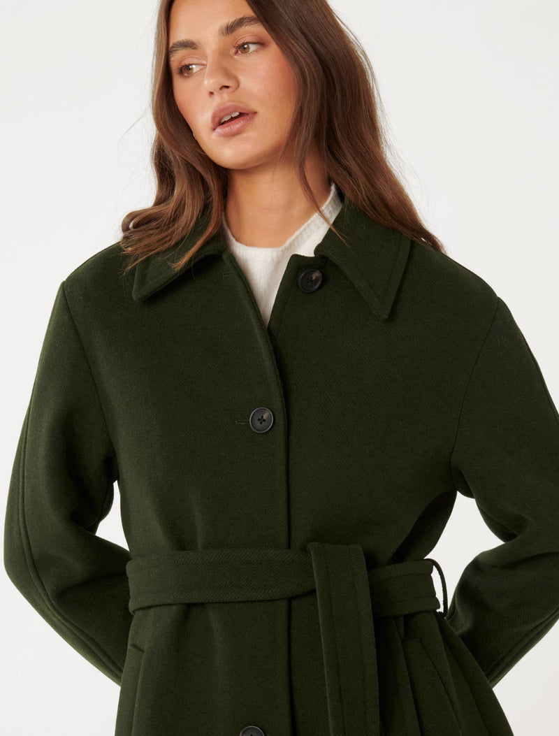 Dallas Single Breasted Wrap Coat Forever New