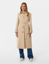 Darlah Single Breasted Soft Trench Coat Forever New