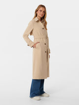 Darlah Single Breasted Soft Trench Coat Forever New