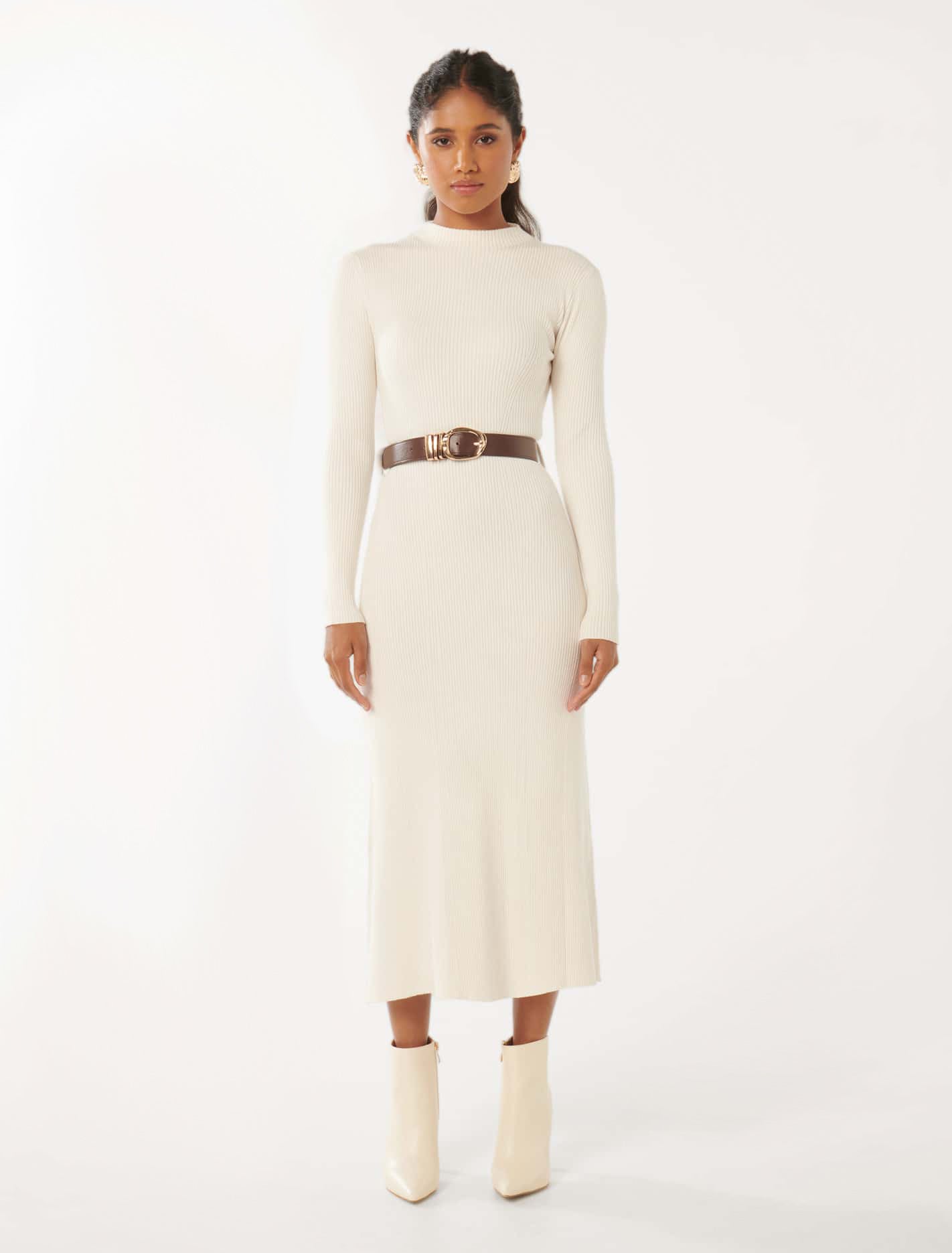 Luisa Petite Fit And Flarebelted Midi Dress Forever New