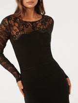 Diana Lace Detail Bodycon Dress Forever New