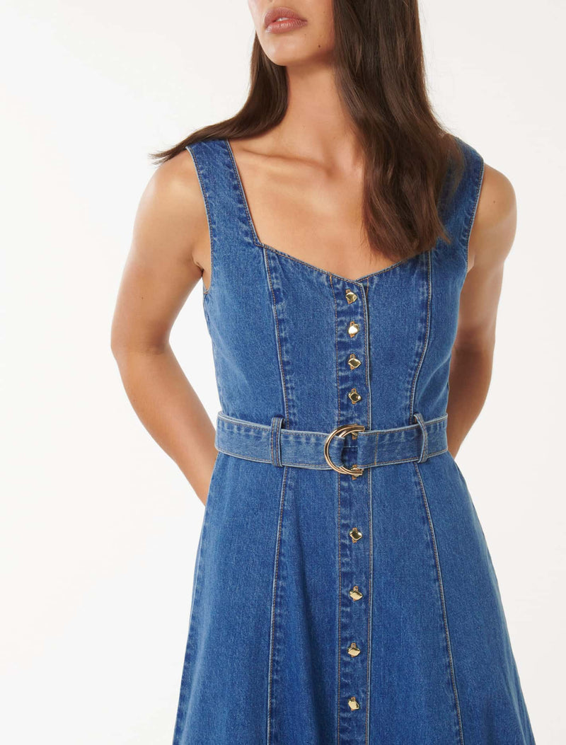 Forever new denim dress best sale