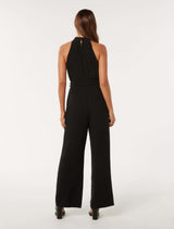 Carter Pleated Rosette Jumpsuit Forever New