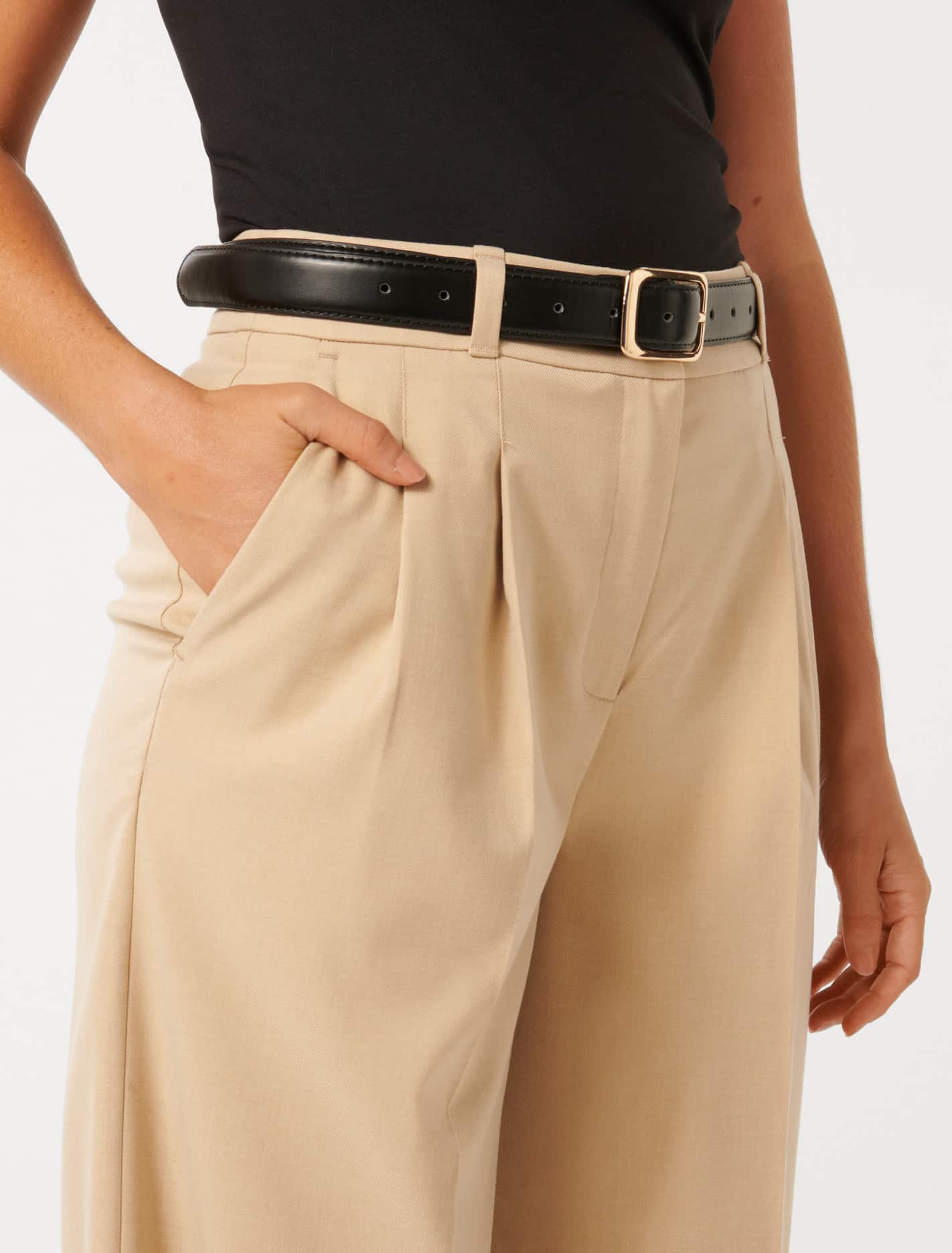 Edweena Petite Belted Wide Leg Pants Forever New