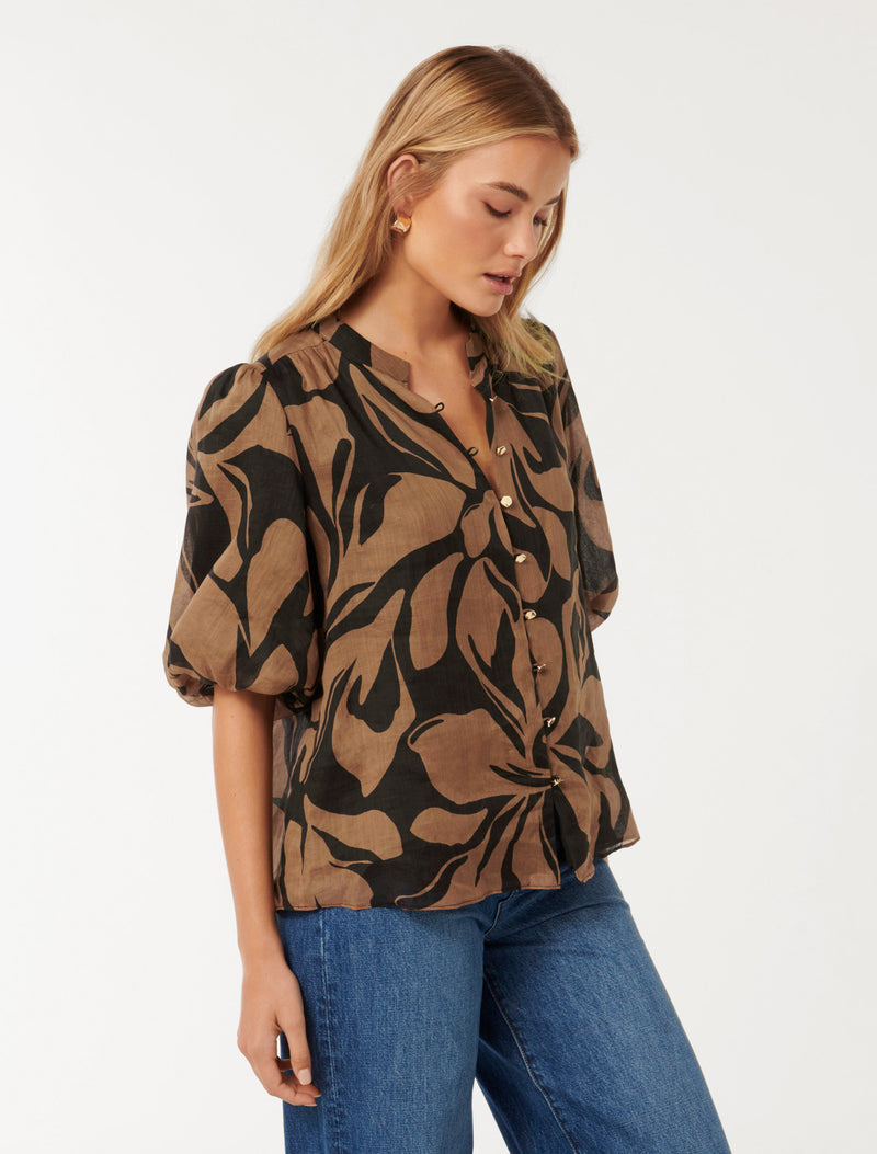 Paloma Puff Sleeve Blouse Forever New