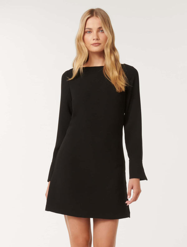 Colette Boat Neck Shift Mini Dress Forever New