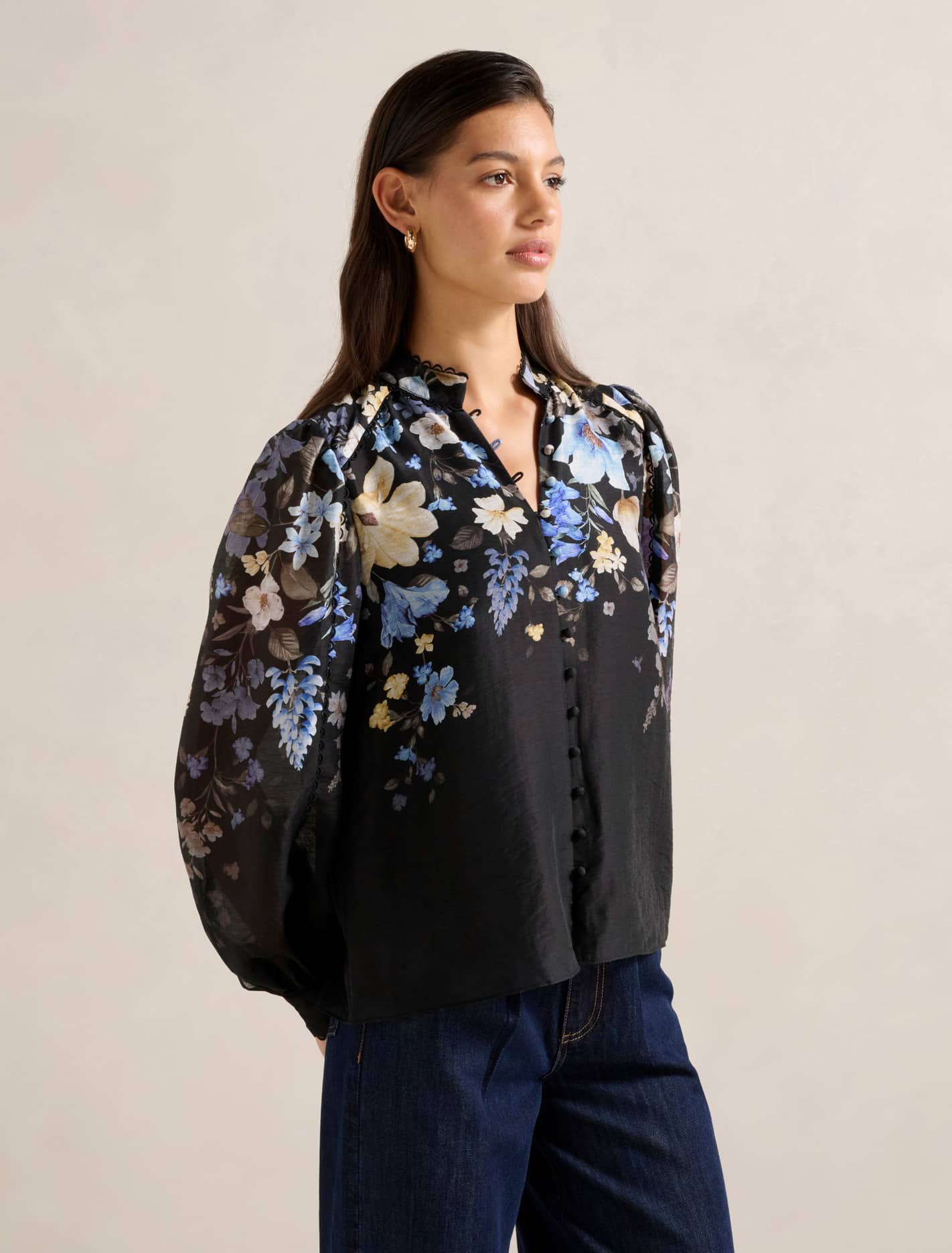 Emma Trimmed Blouse Forever New