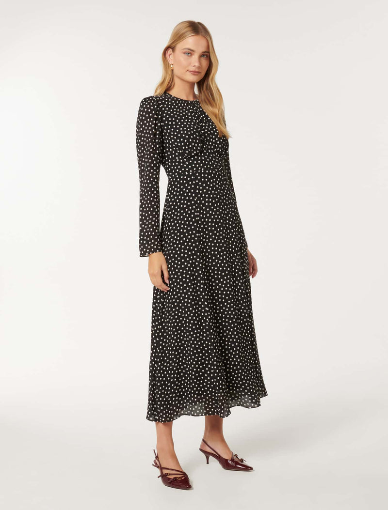 Mietta Long Sleeve Midi Dress Forever New