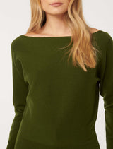 Tilda Tipped Shoulder Knit Jumper Forever New