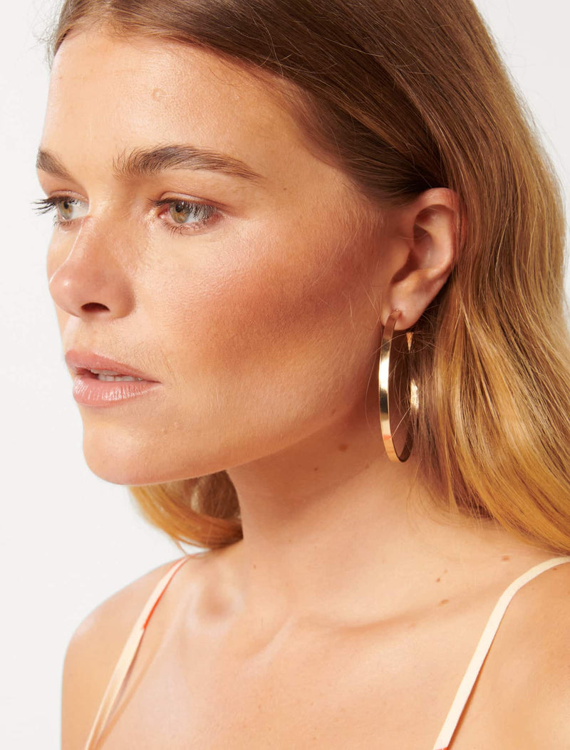 Signature Ora Oversized Hoop Earrings Forever New