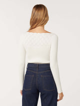 Macey Pointelle Jumper Forever New