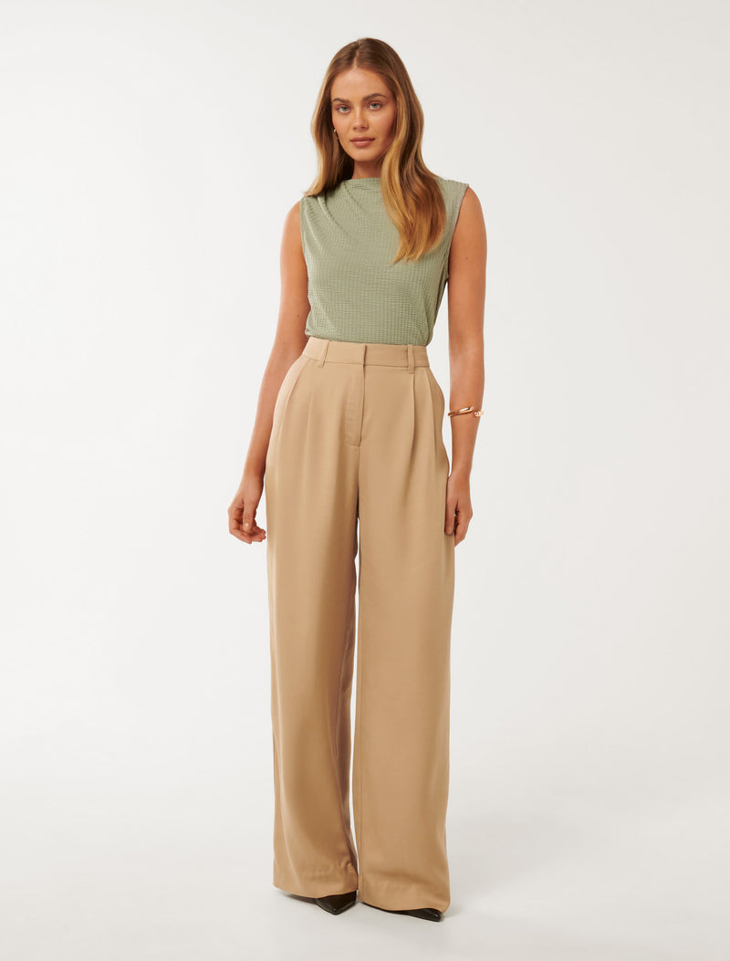 Mikayla Pleated Wide Leg Pants Forever New