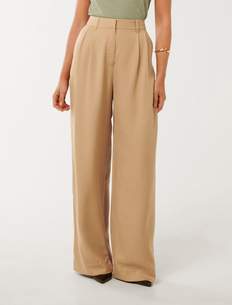 Mikayla Pleated Wide Leg Pants Forever New