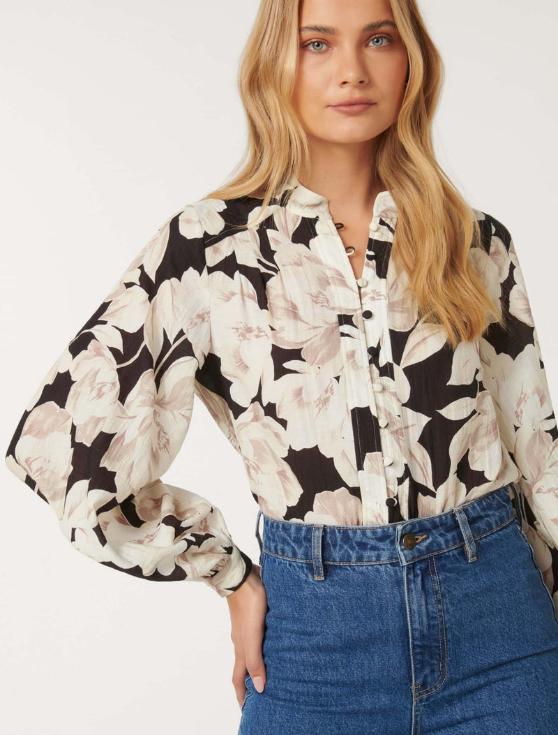 Marianne Top Stitch Blouse Forever New