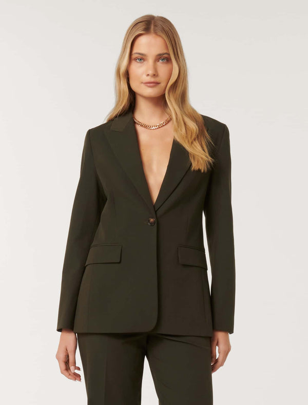 Claire Single Breasted Button Coat Forever New