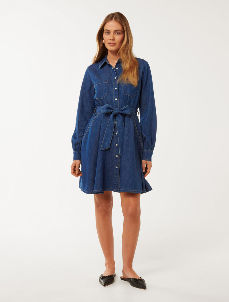 Colette Denim Shirt Dress Forever New