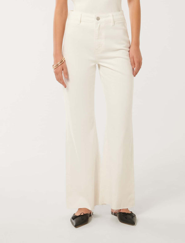 Celia Cropped Wide Leg Jeans Forever New