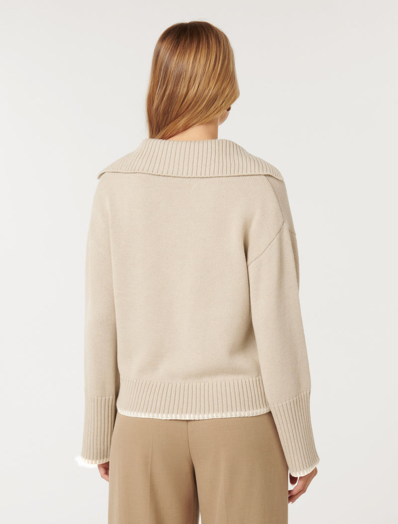 Angelina Whipstitch Sweater Forever New