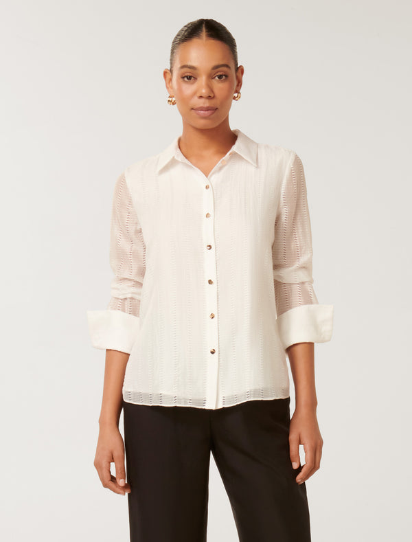 Jacqui Textured Shirt Forever New