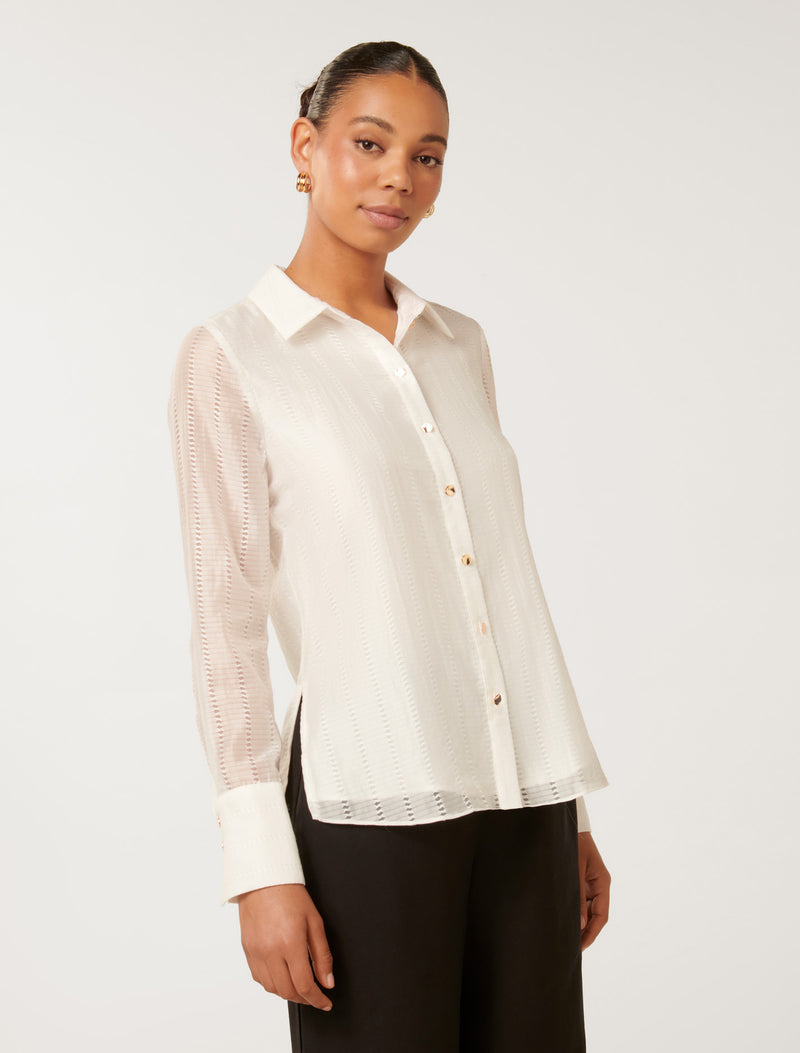 Jacqui Textured Shirt Forever New