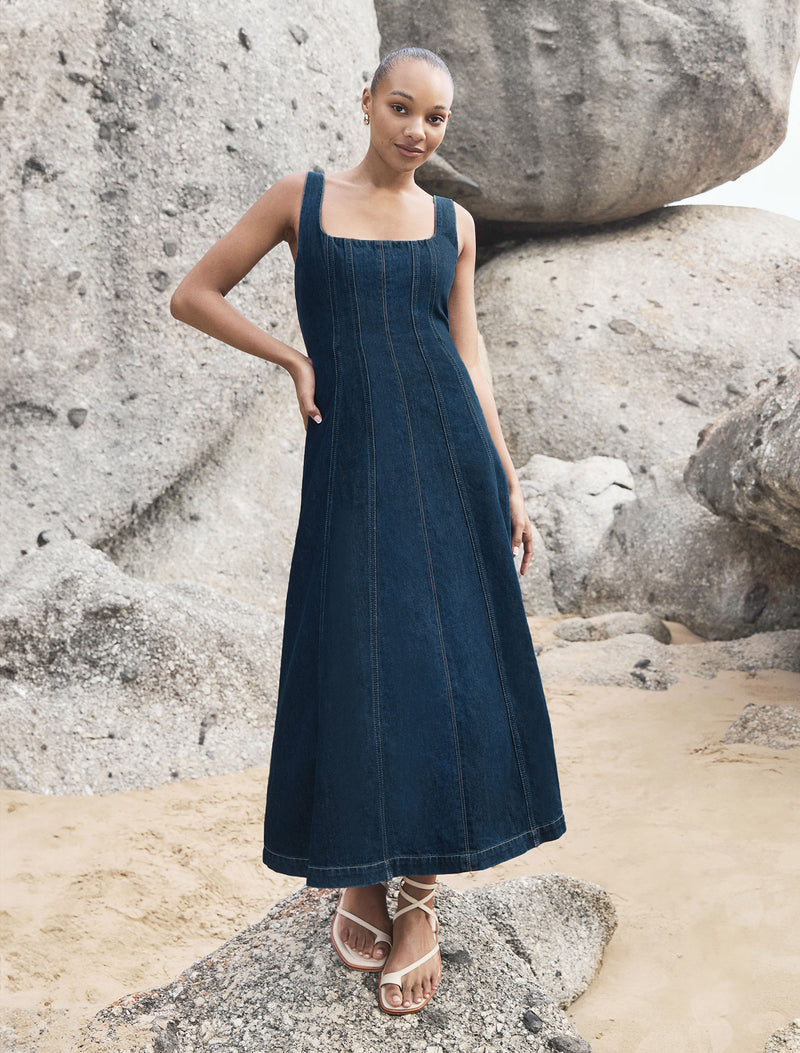 Forever unique denim dress best sale