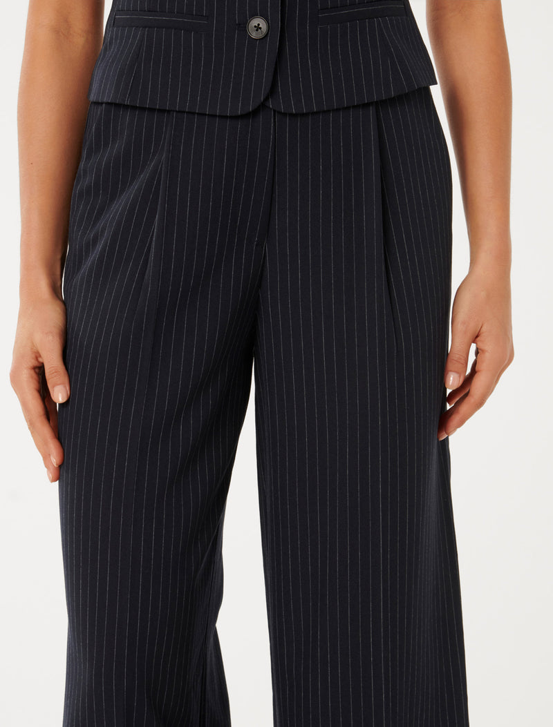 Noa Pinstripe Wide Leg Pants Forever New