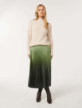 Evangeline Satin Pleated Maxi Skirt Forever New