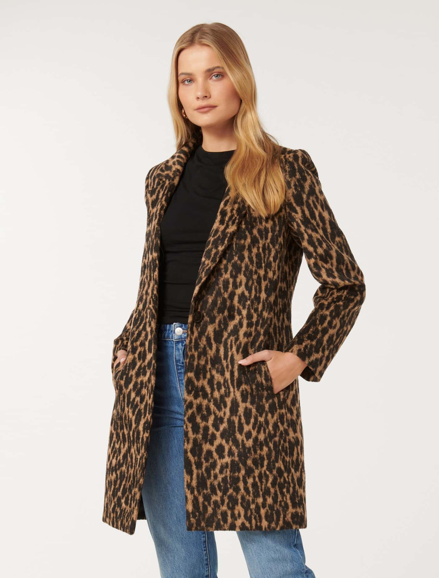 Marita Coatigan Leopard Print Forever New