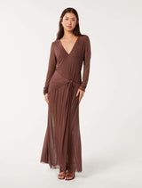 Layton Heat Seal Maxi Dress Forever New