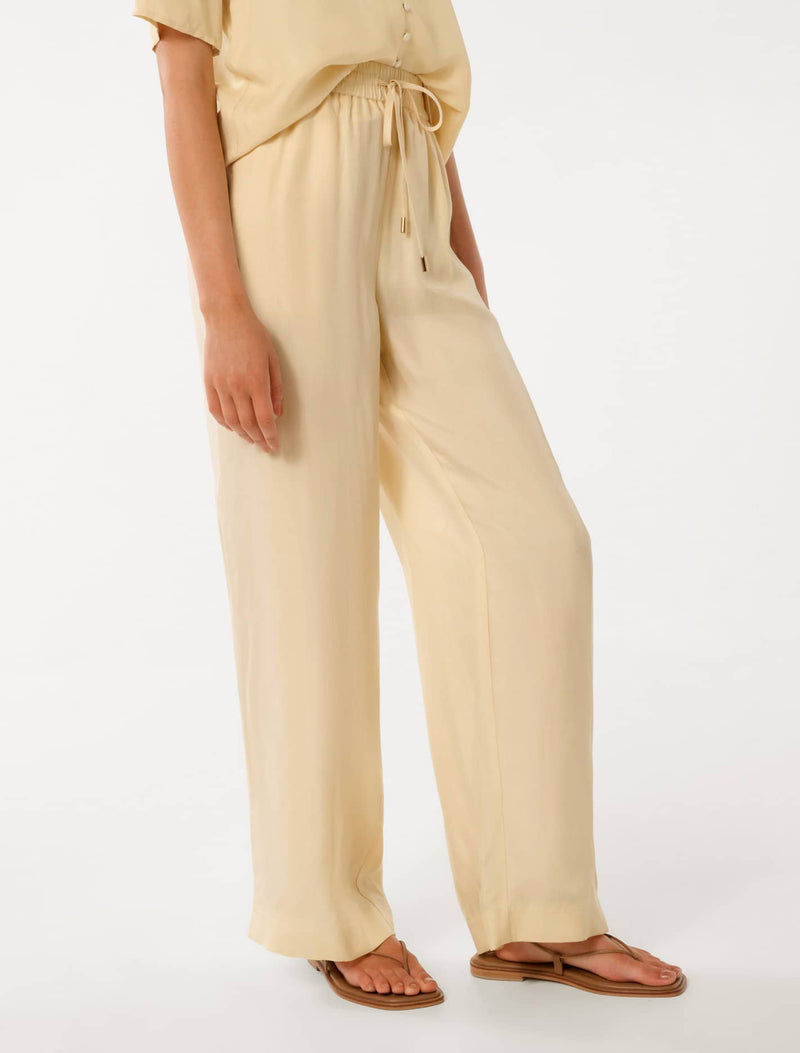 Emma Cupro Wide Leg Pants Forever New