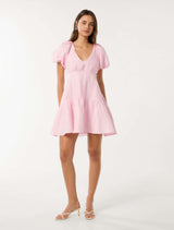 Melody Puff Sleeve Mini Dress Forever New